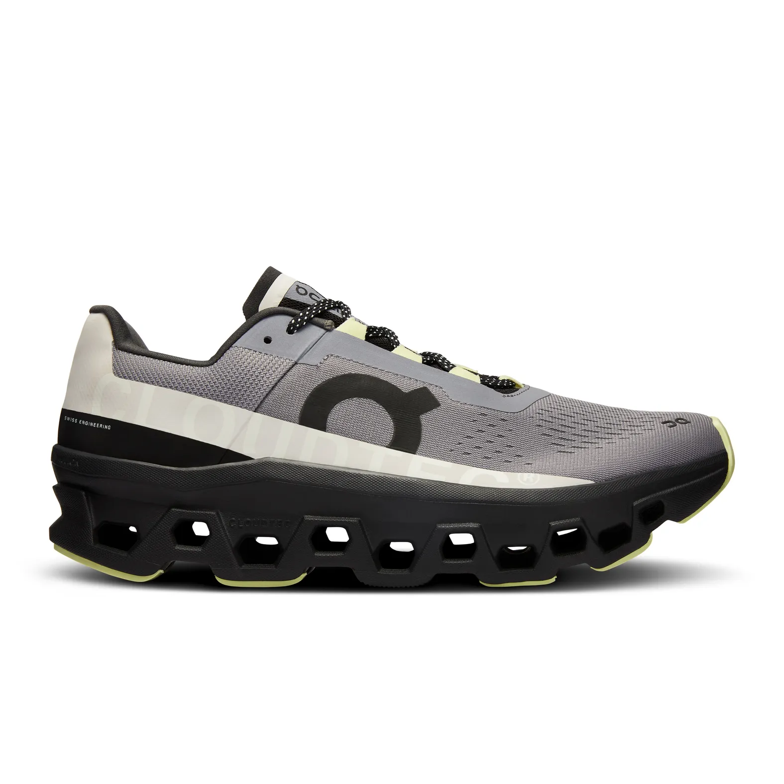 On Running Cloudmonster \'Fossil Magnet\' Mens On Cloud Monster Sneakers In Fossil/Magnet | Soletrader main image 2